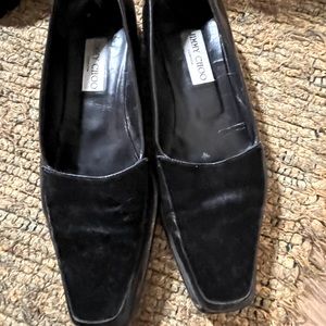 NWOT Jimmy Choo Patent leather/Calf Hair Moccasin Flats